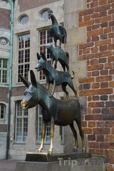 Fotka, Foto Brémy - socha umělce Gerharda Marckse (Německo)