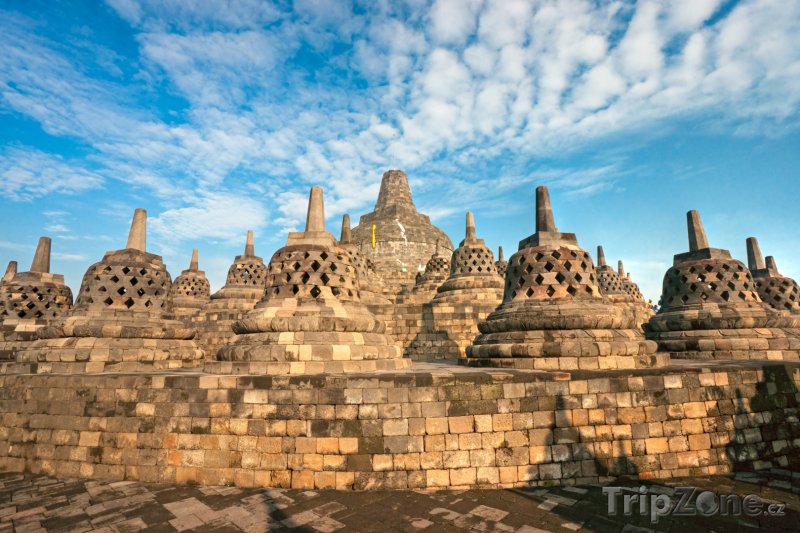 Fotka, Foto Chrámový komplex Borobudur ve městě Magelang na Střední Jávě (Indonésie)