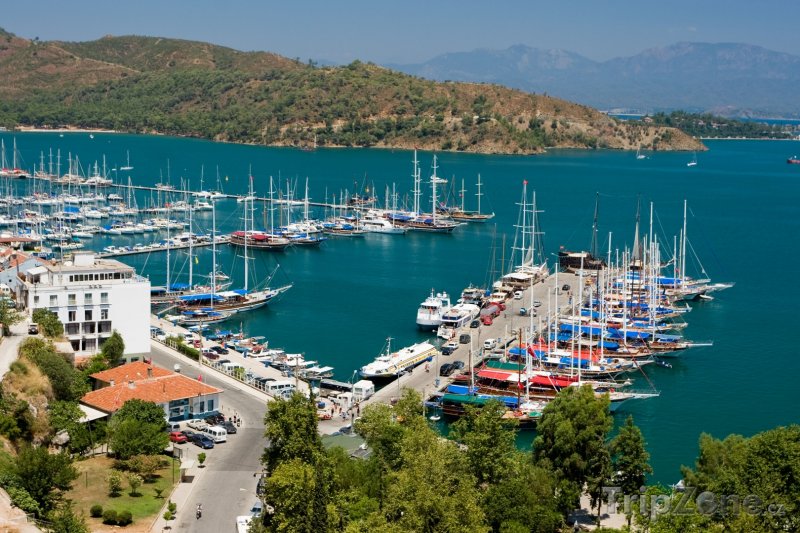 Fotka, Foto Fethiye, pohled na přístav (Egejská riviéra, Turecko)