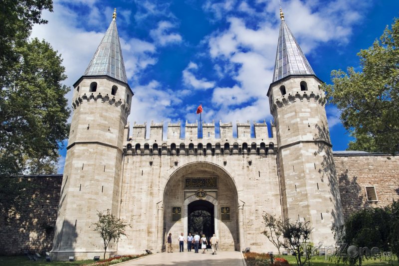 Fotka, Foto Istanbul, brána paláce Topkapi (Egejská riviéra, Turecko)