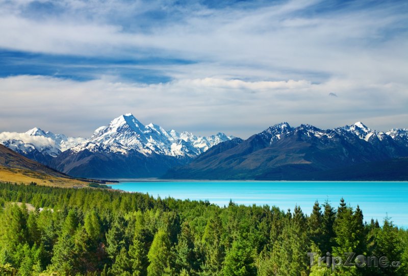 Fotka, Foto Jezero Pukaki (Nový Zéland)