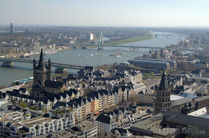 Fotka, Foto Kolín nad Rýnem - panorama města (Německo)