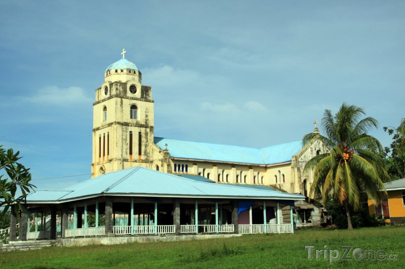 Fotka, Foto Kostel v regionu Vaisigano na ostrově Savaii (Samoa)