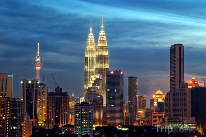 Fotka, Foto Kuala Lumpur za soumraku (Malajsie)