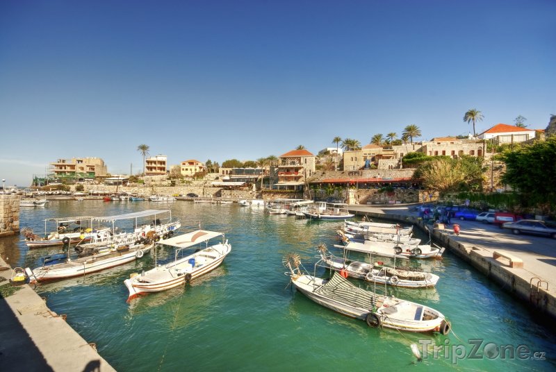 Fotka, Foto Malý přístav ve městě Byblos (Libanon)