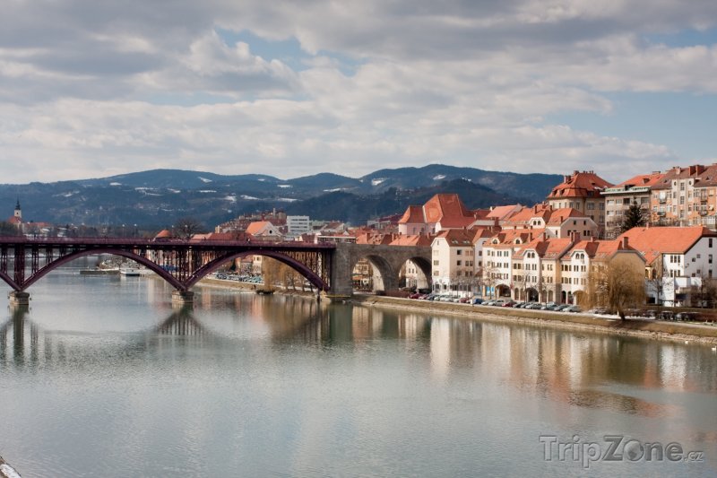 Fotka, Foto Maribor, most přes Drávu (Slovinsko)