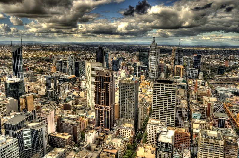 Fotka, Foto Melbourne - pohled na město (Austrálie)