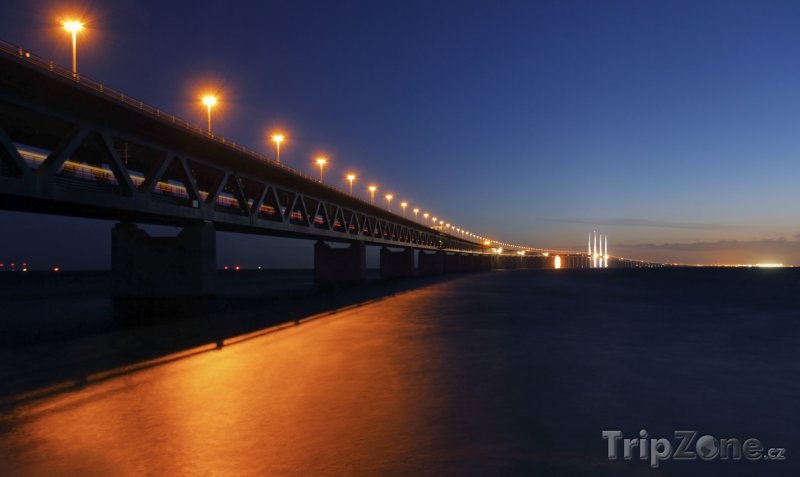 Fotka, Foto Most Öresund mezi Švédskem a Dánskem (Švédsko)