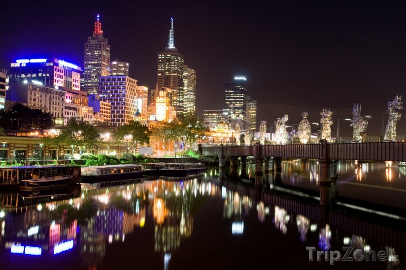 Fotka, Foto Noční Melbourne (Austrálie)