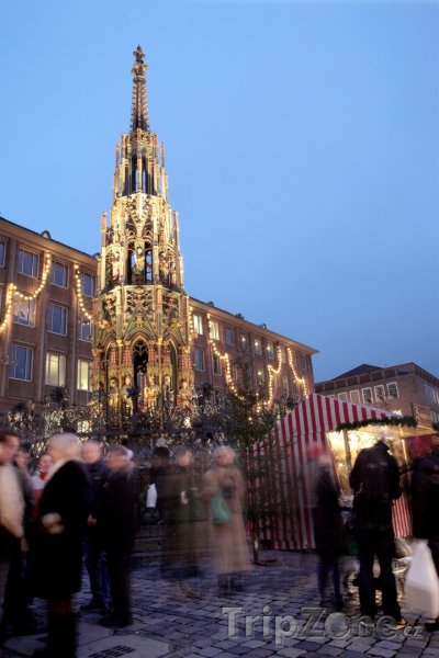 Fotka, Foto Norimberské vánoční trhy Christkindlesmarkt (Norimberk, Německo)