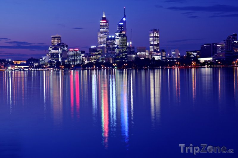 Fotka, Foto Perth v noci (Austrálie)