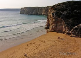 Pláž Sagres v Algarve