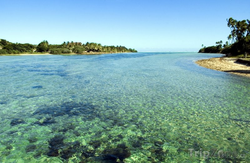Fotka, Foto Pohled na mořskou lagunu (Fidži)
