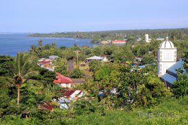 Pohled na pobřeží v regionu Tuamasaga