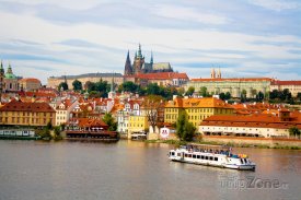 Řeka Vltava a Pražský hrad