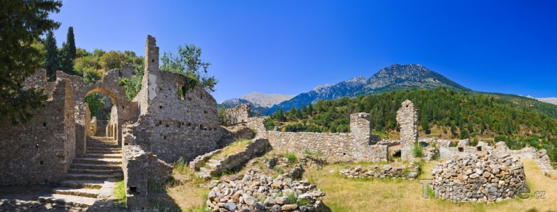 Fotka, Foto Ruiny antického města Mystras (Řecko)