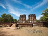 Ruiny Královského paláce ve starověkém městě Polonnaruwa