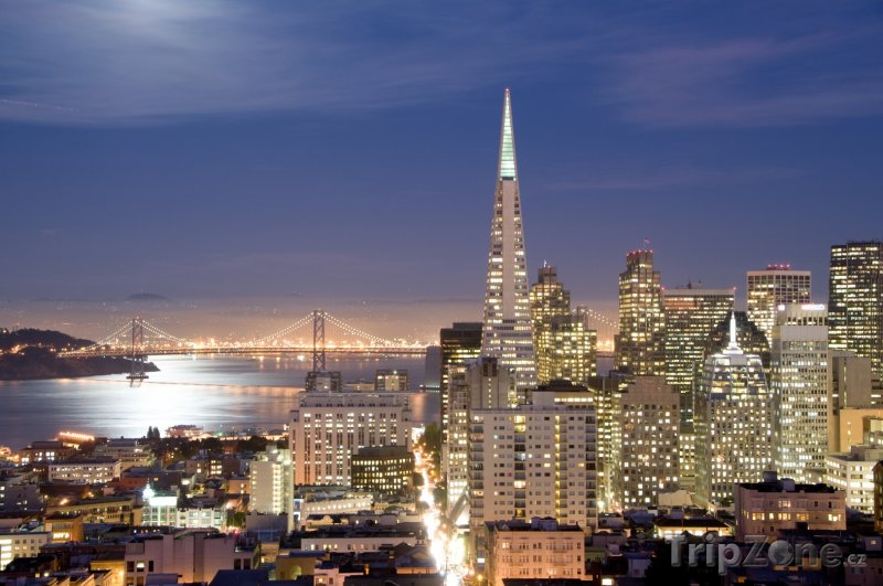 Fotka, Foto San Francisco, v noci (USA)
