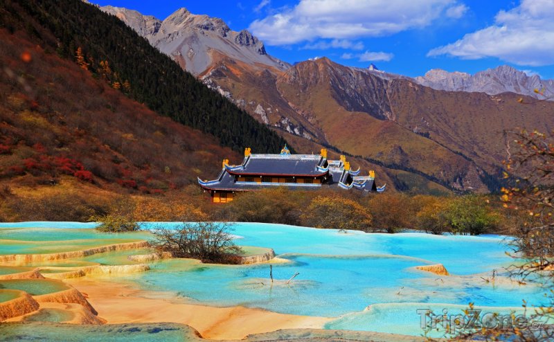 Fotka, Foto Sečuán - Chuang-lung, kalcitové bazénky (Čína)