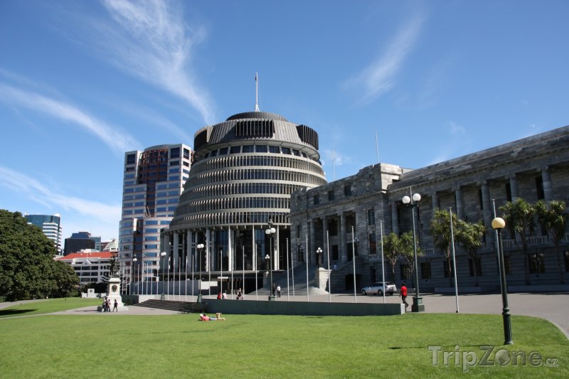 Fotka, Foto Sídlo vlády a parlamentu ve Wellingtonu (Nový Zéland)