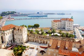 Split, historické centrum a přístav