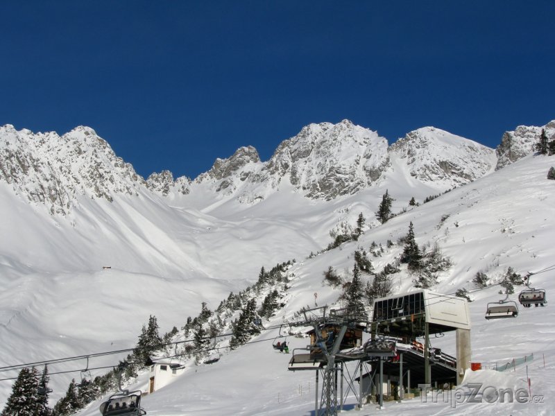 Fotka, Foto St. Anton, sedačková lanovka (Rakouské Alpy, Rakousko)