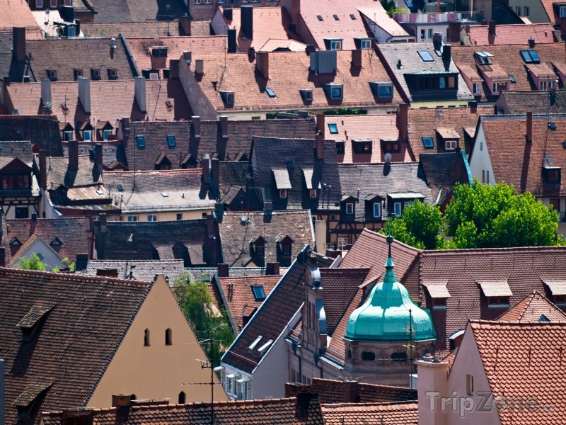 Fotka, Foto Střechy v Norimberku (Bavorsko, Německo)
