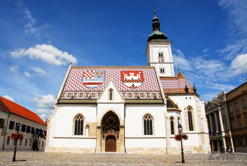 Fotka, Foto Záhřeb, kostel sv. Marka (Chorvatsko)