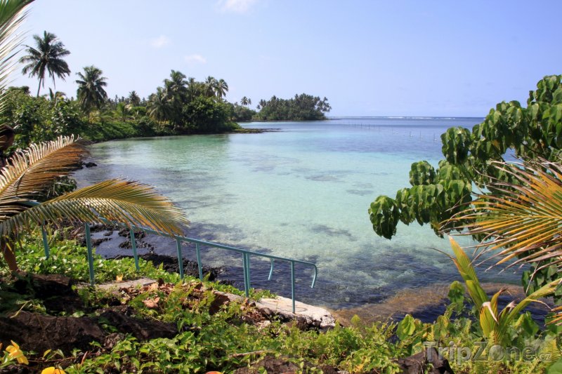Fotka, Foto Zátoka v oblasti Aana na ostrově Upolu (Samoa)