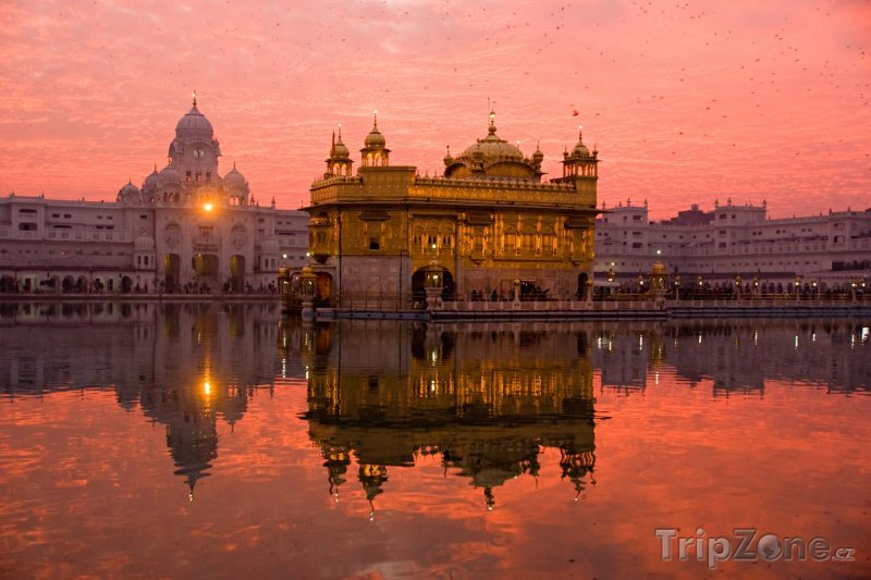 Fotka, Foto Zlatý Chrám ve městě Amritsar (stát Paňdžáb) (Indie)