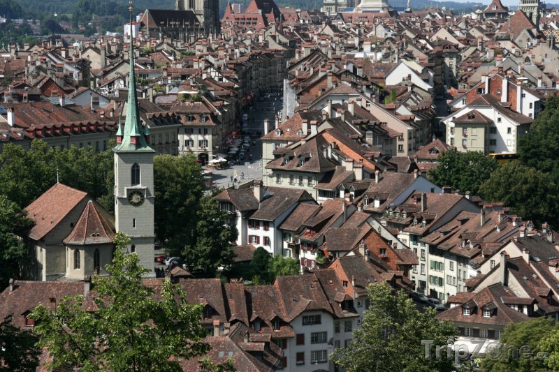 Fotka, Foto Bern - pohled na město (Švýcarsko)