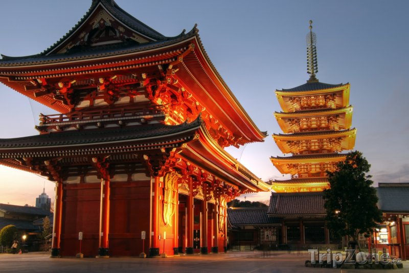 Fotka, Foto Budhistický chrám Sensoji (Tokio, Japonsko)