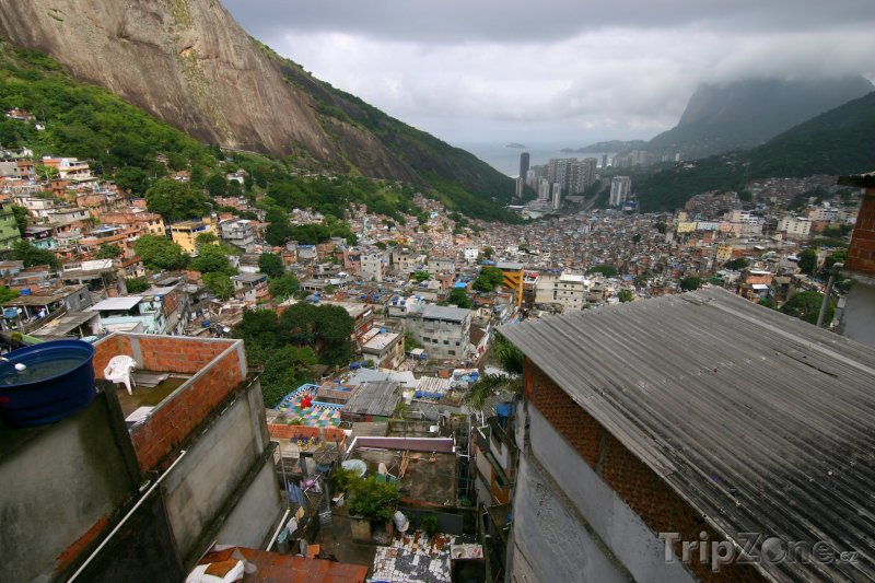 Fotka, Foto Chudinská čtvrť Rocinha (Rio de Janeiro, Brazílie)