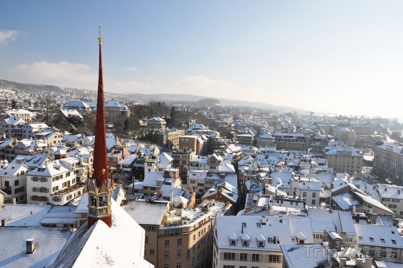 Fotka, Foto Curych v zimě (Švýcarsko)