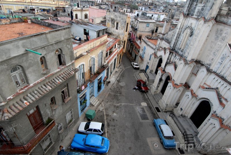 Fotka, Foto Domy ve staré části města La Habana vieja (Havana, Kuba)
