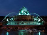 Gefionova fontána v noci
