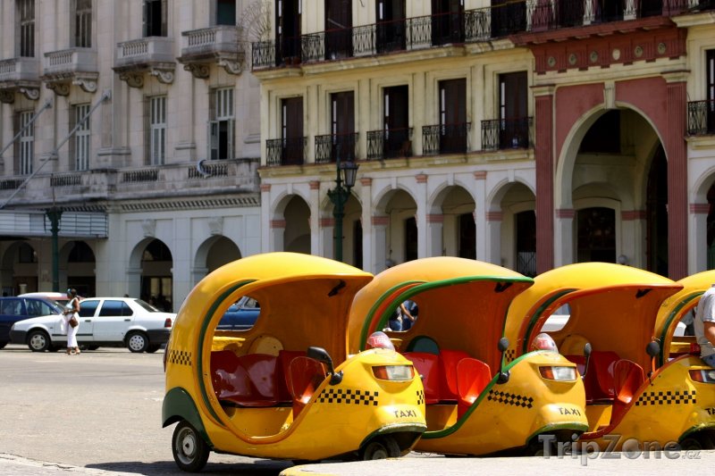Fotka, Foto Havanské moto taxi (Havana, Kuba)