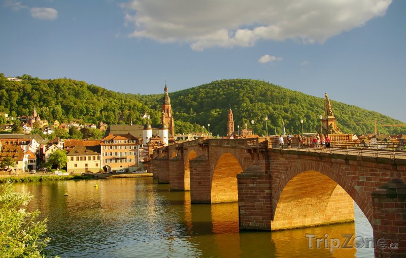 Fotka, Foto Kamenný most v Heidelbergu (Bádensko-Württembersko, Německo)