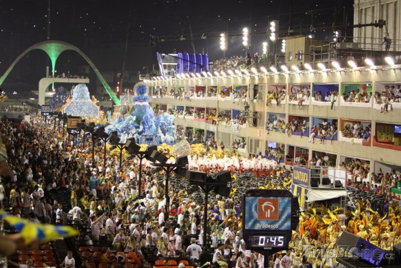 Fotka, Foto Karnevalový průvod na Sambodromu (Rio de Janeiro, Brazílie)