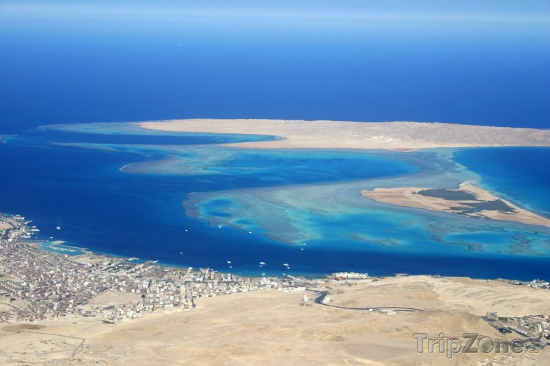 Fotka, Foto Letecký pohled na ostrov Giftun (Hurghada, Egypt)