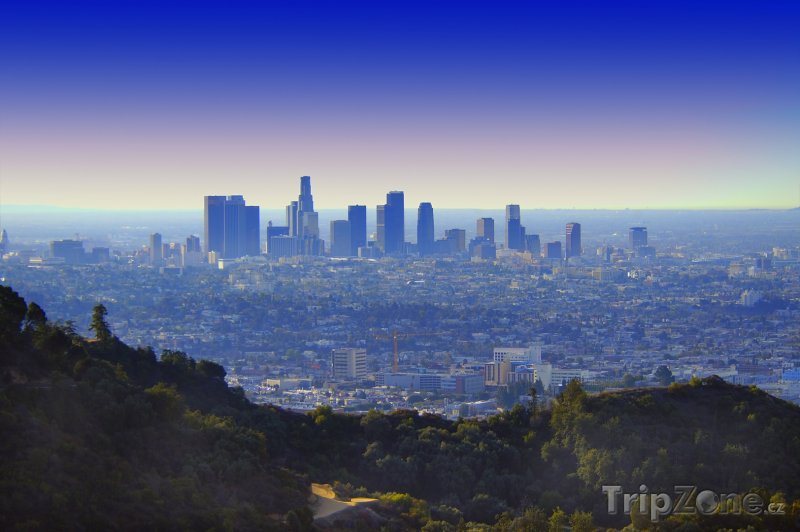Fotka, Foto Los Angeles při východu slunce (Los Angeles, USA)