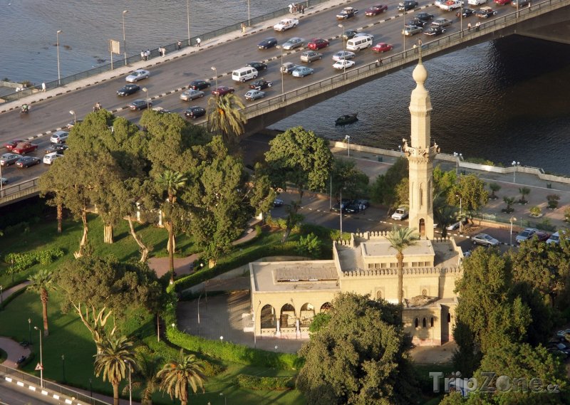 Fotka, Foto Mešita na břehu Nilu (Káhira, Egypt)