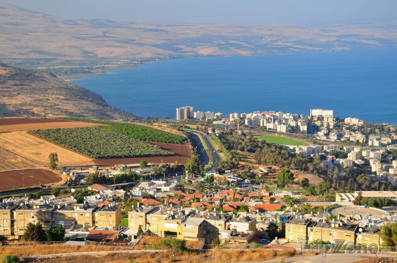 Fotka, Foto Město Tiberias a Galilejské jezero (Izrael)
