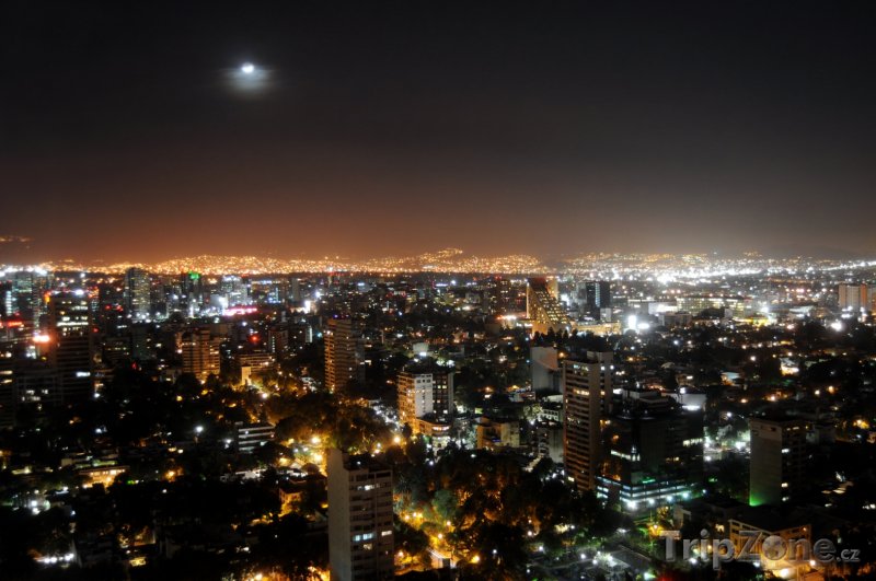Fotka, Foto Město v noci (Mexico City, Mexiko)