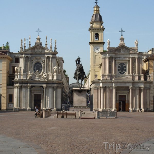 Fotka, Foto Náměstí Piazza San Carlo (Turín, Itálie)