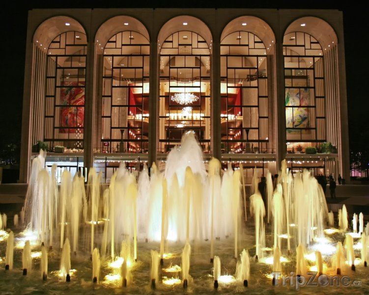 Fotka, Foto New York, budova Metropolitan Opera House v Lincoln Center (New York, USA)