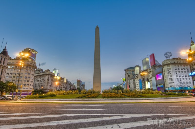 Fotka, Foto Obelisk na Avenida 9 de Julio (Buenos Aires, Argentina)