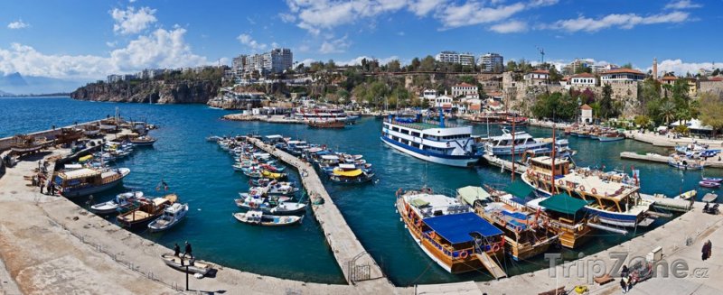 Fotka, Foto Panoráma přístavu (Antalya, Turecko)