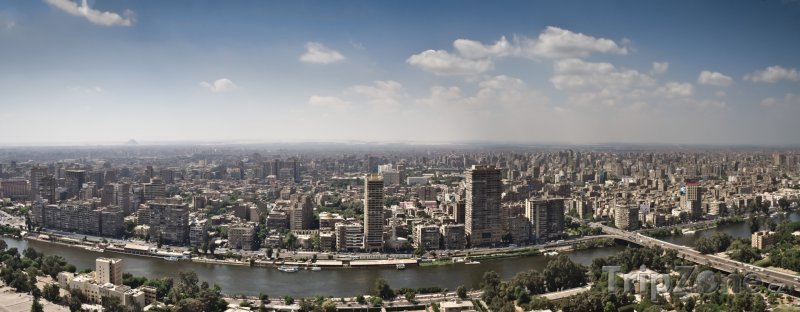 Fotka, Foto Panoramatický pohled na město (Káhira, Egypt)