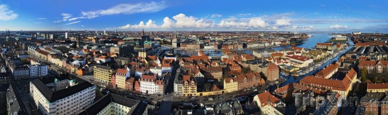 Fotka, Foto Panoramatický pohled na město (Kodaň, Dánsko)